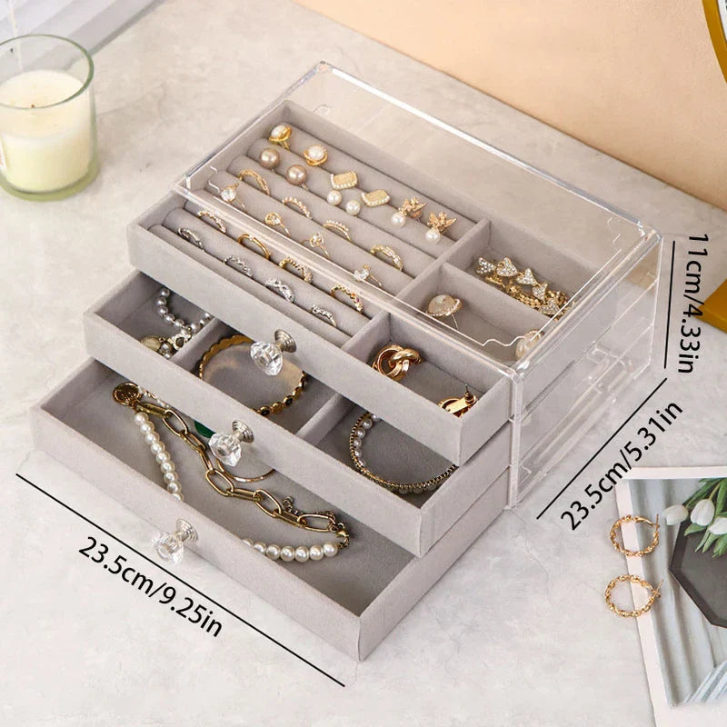 Two-Layer Jewelry Organizer Box