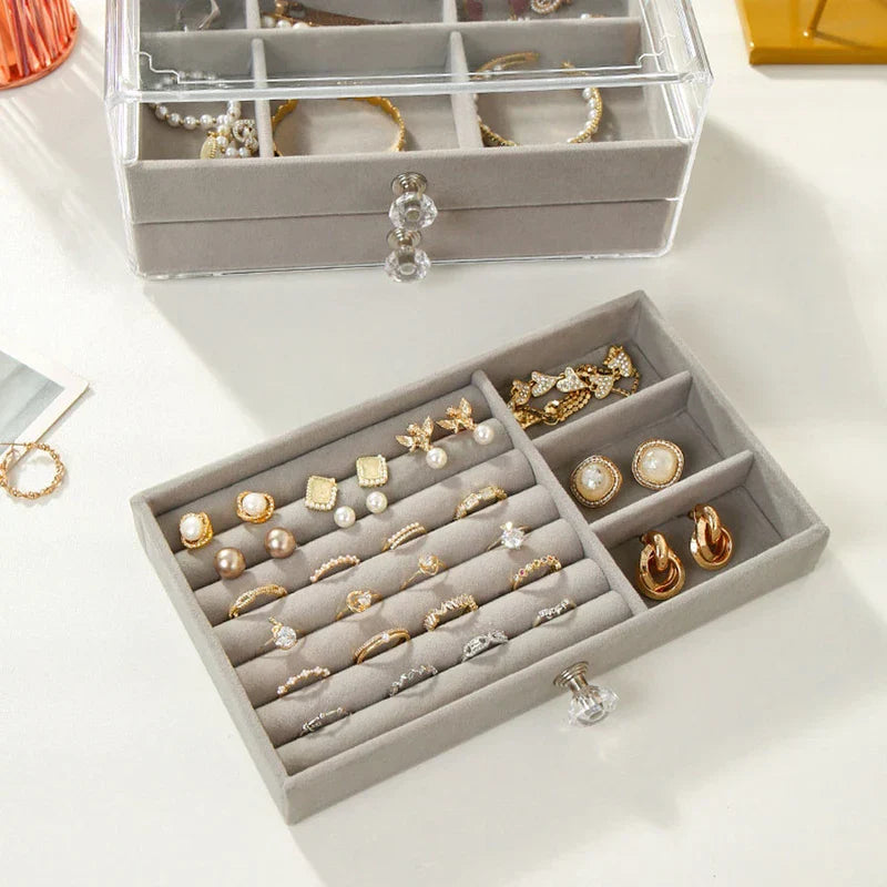 Two-Layer Jewelry Organizer Box
