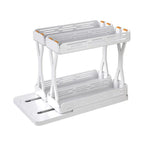 Two-Tier Double Layer Storage Shelf