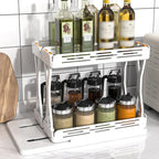 Two-Tier Double Layer Storage Shelf