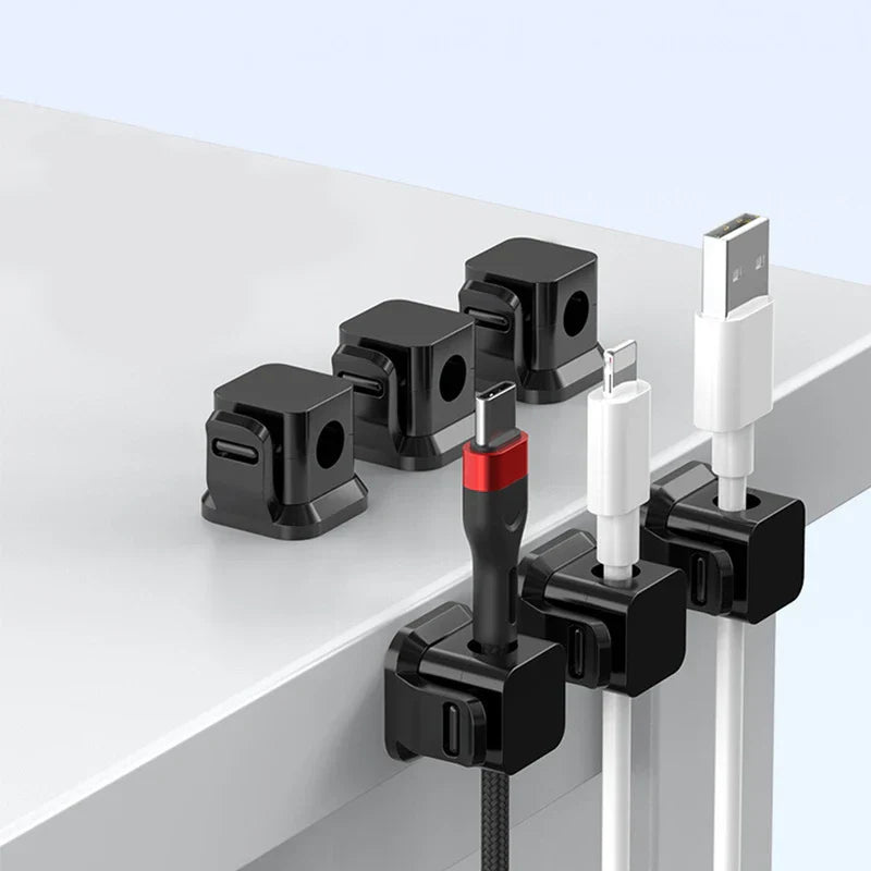 Adhesive Cable Organizer Clips - 6 Pack