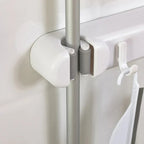 Double Mop and Broom Holder with Hook