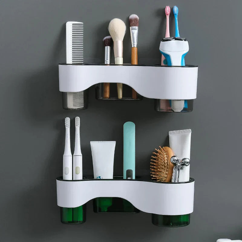 Multi-Compartment Wall Storage Rack