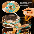 Rotating Clear Jewelry Organizer Box