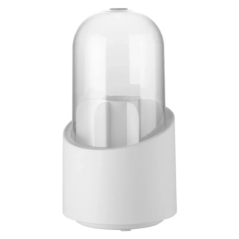 Covered Rotating Brush Storage Bucket