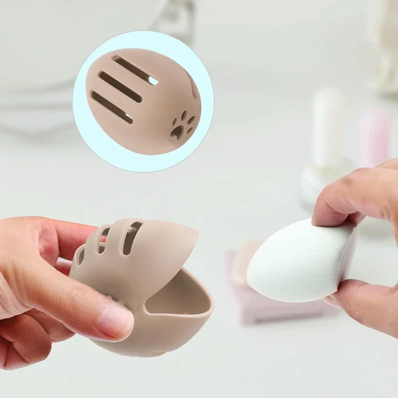 Ventilated Silicone Makeup Sponge Holder