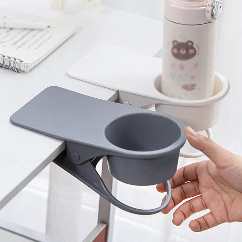 Clamp-On Desktop Cup and Storage Holder