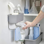 Wall-Mount Cleaning Supply Storage Bin